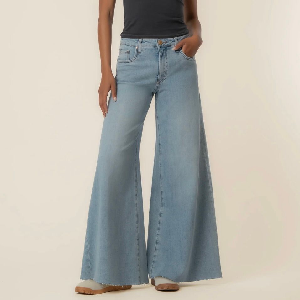 Blake High Rise, Super Wide, Raw Hem, Transcendent