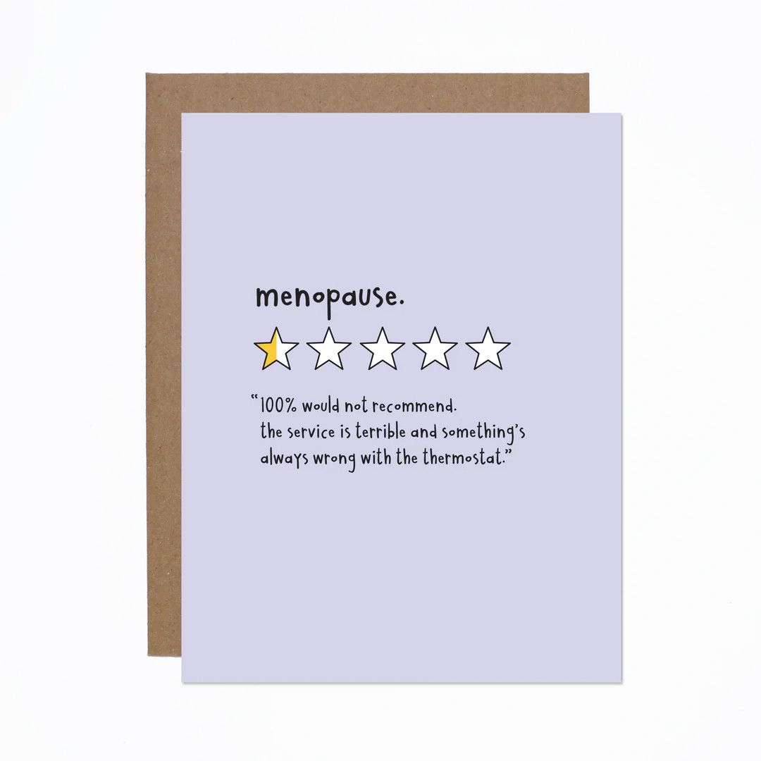 Menopause Review Card