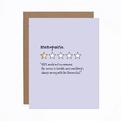 Menopause Review Card