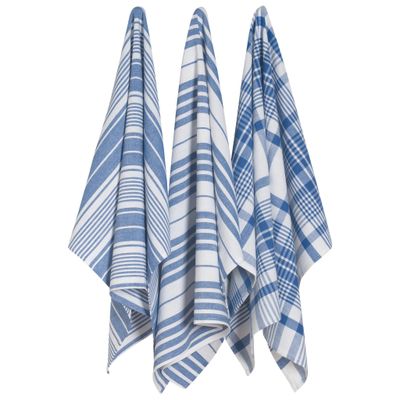 🇨🇦 Royal Blue Jumbo Dishtowels Set of 3