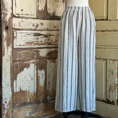 🇨🇦 Wide Stripe Linen Pant