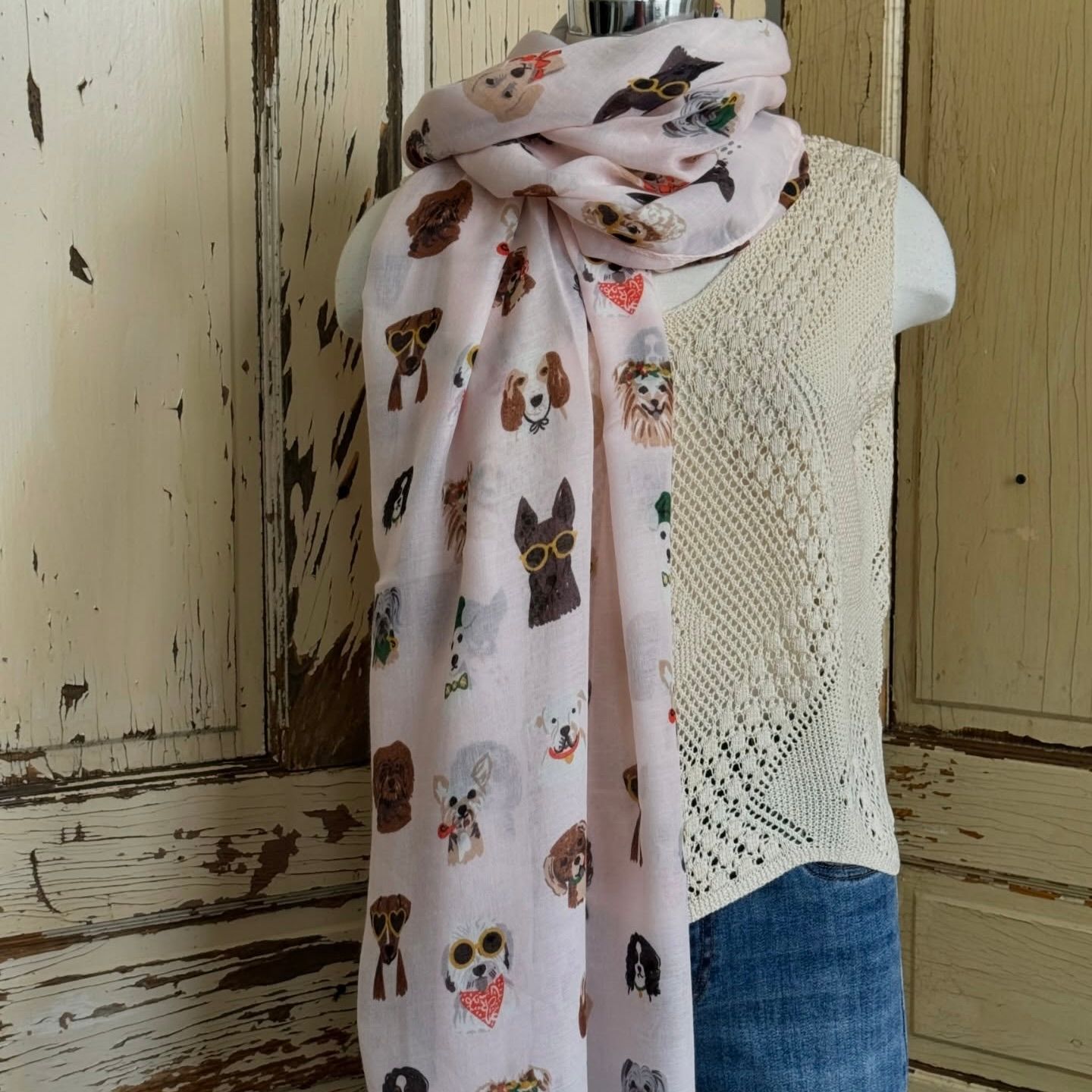 🇨🇦 Lightweight Dog Print Scarf