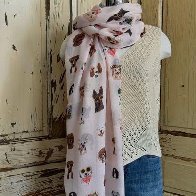 🇨🇦 Lightweight Dog Print Scarf