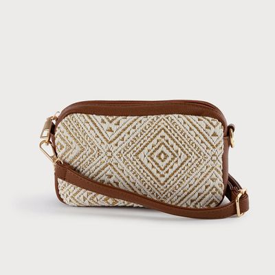 🇨🇦 Rafia Crossbody Diamond Bag