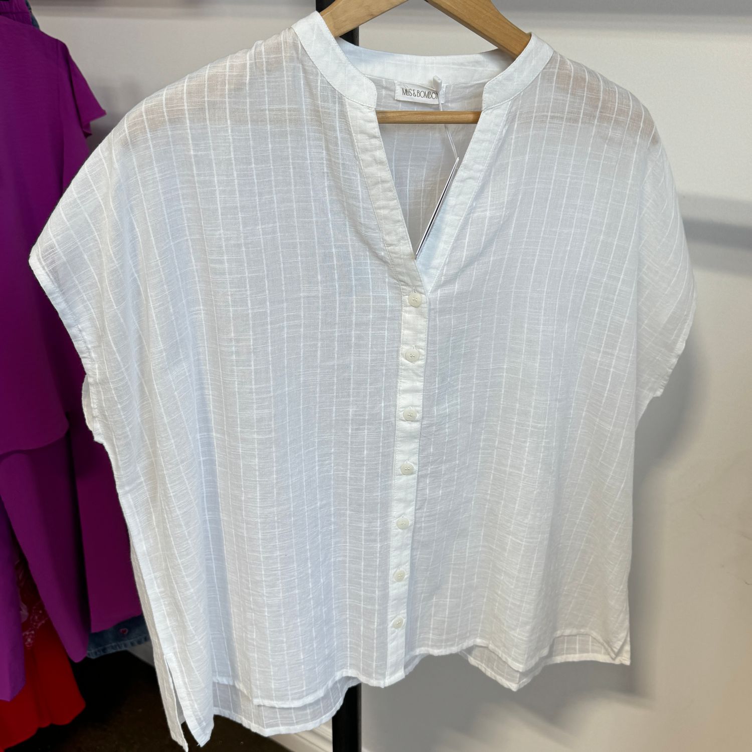 Cas Sare Pinstripe Top