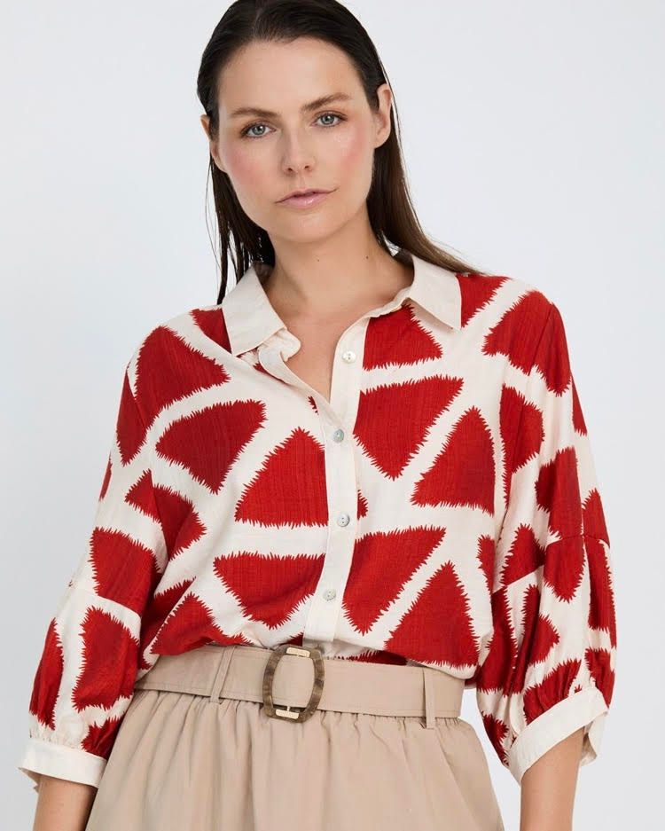 Geometric Print Shirt