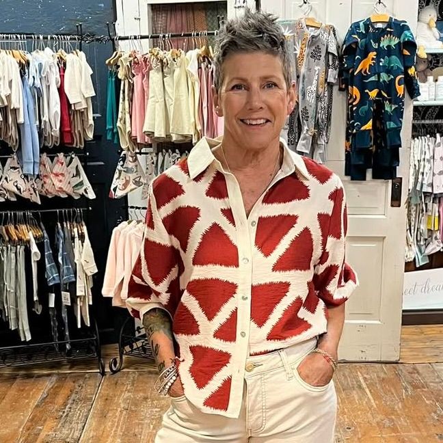 Geometric Print Shirt