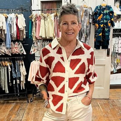 Geometric Print Shirt