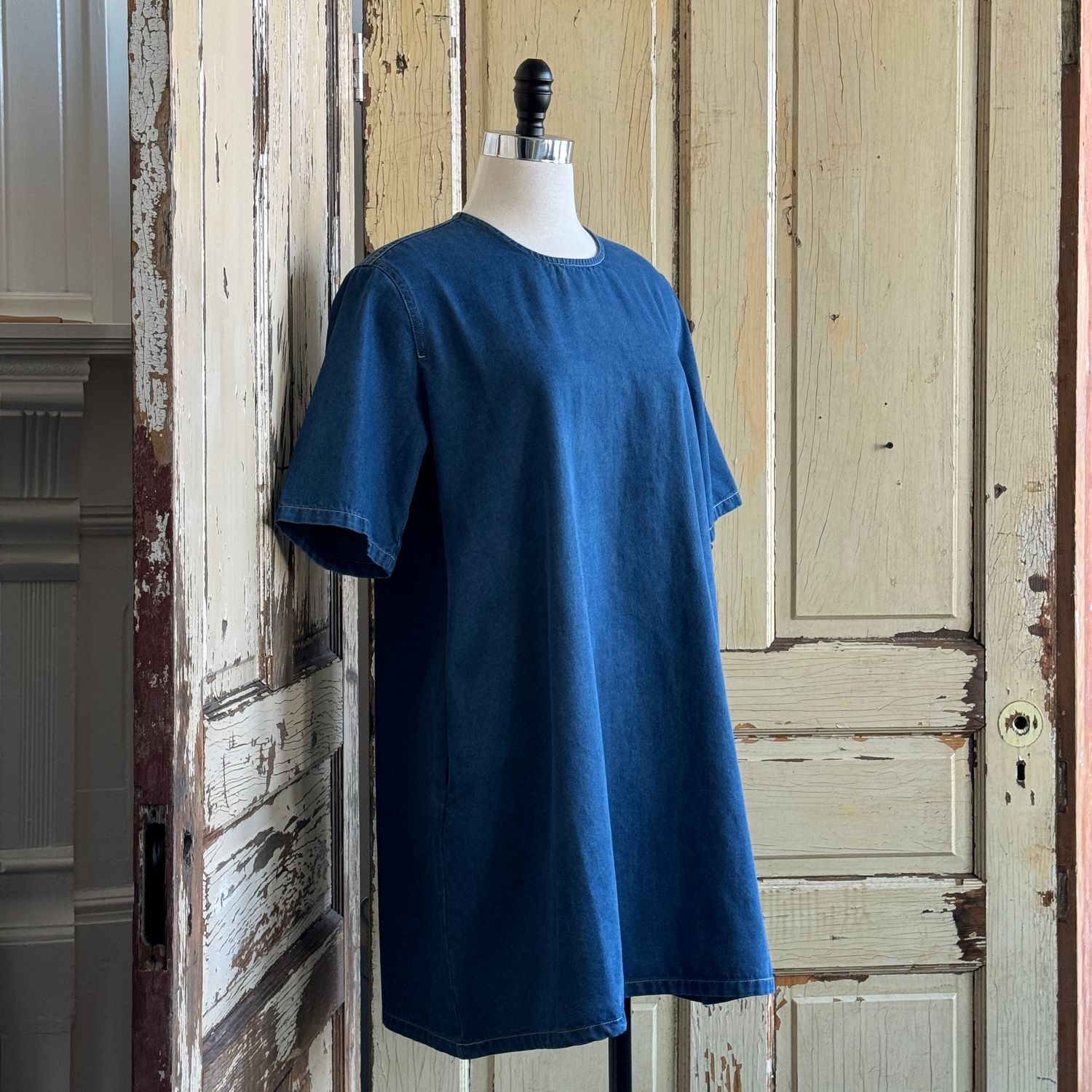 Denim Tunic w/Pockets,
