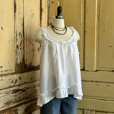 🇨🇦 Ruffle Trim Tank Top