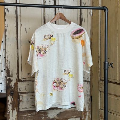 🇨🇦 Oyster Printed Linen Top