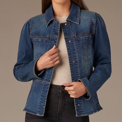 Peplum Denim Jacket