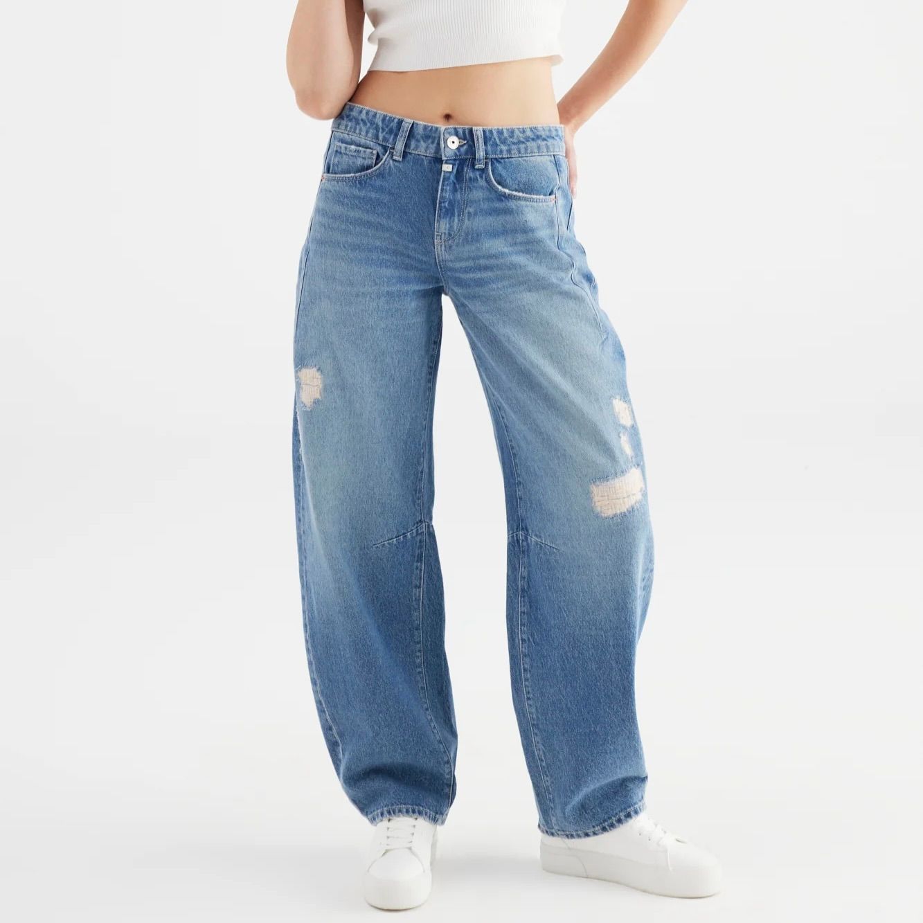 Clara Mid Waist Full Length Jeans