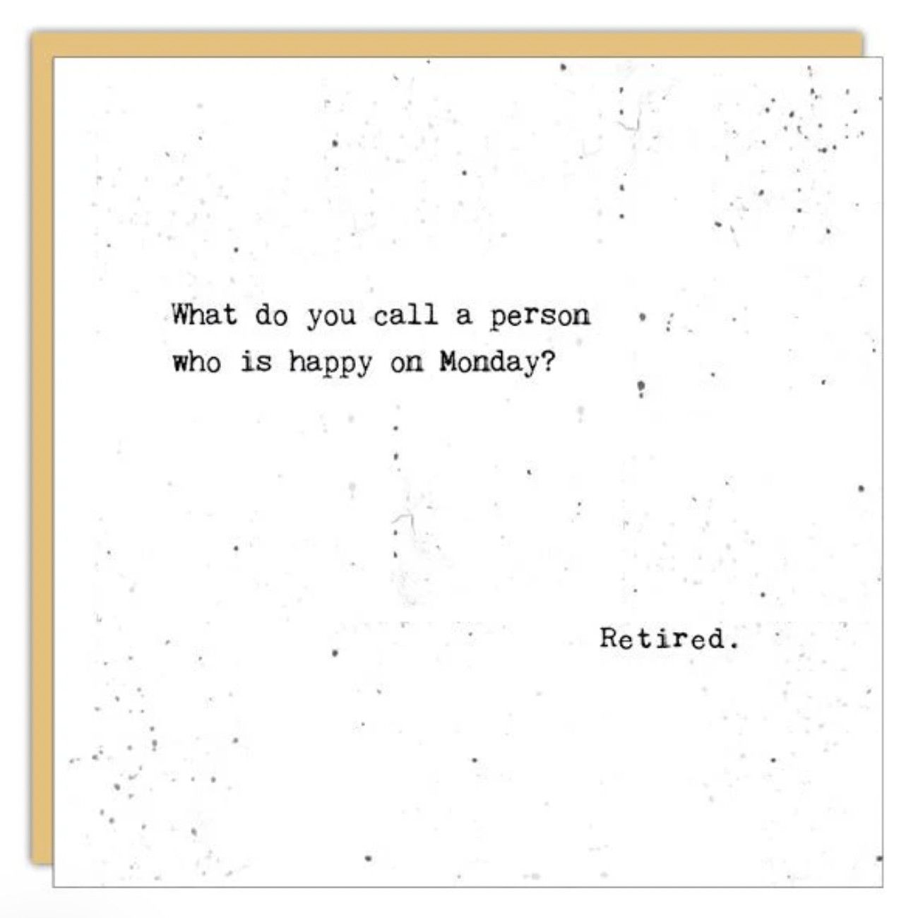 🇨🇦 Retirement Card, Happy On Monday