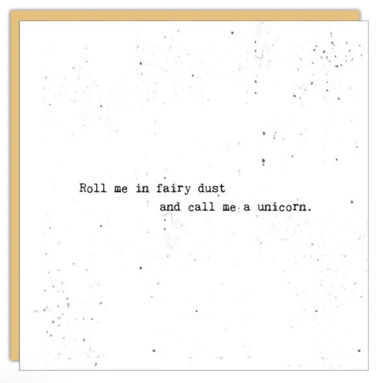 Fairy Dust, Unicorn Card