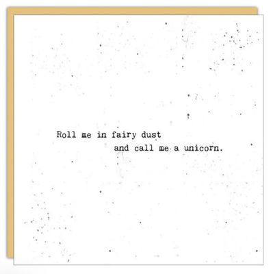 Fairy Dust, Unicorn Card