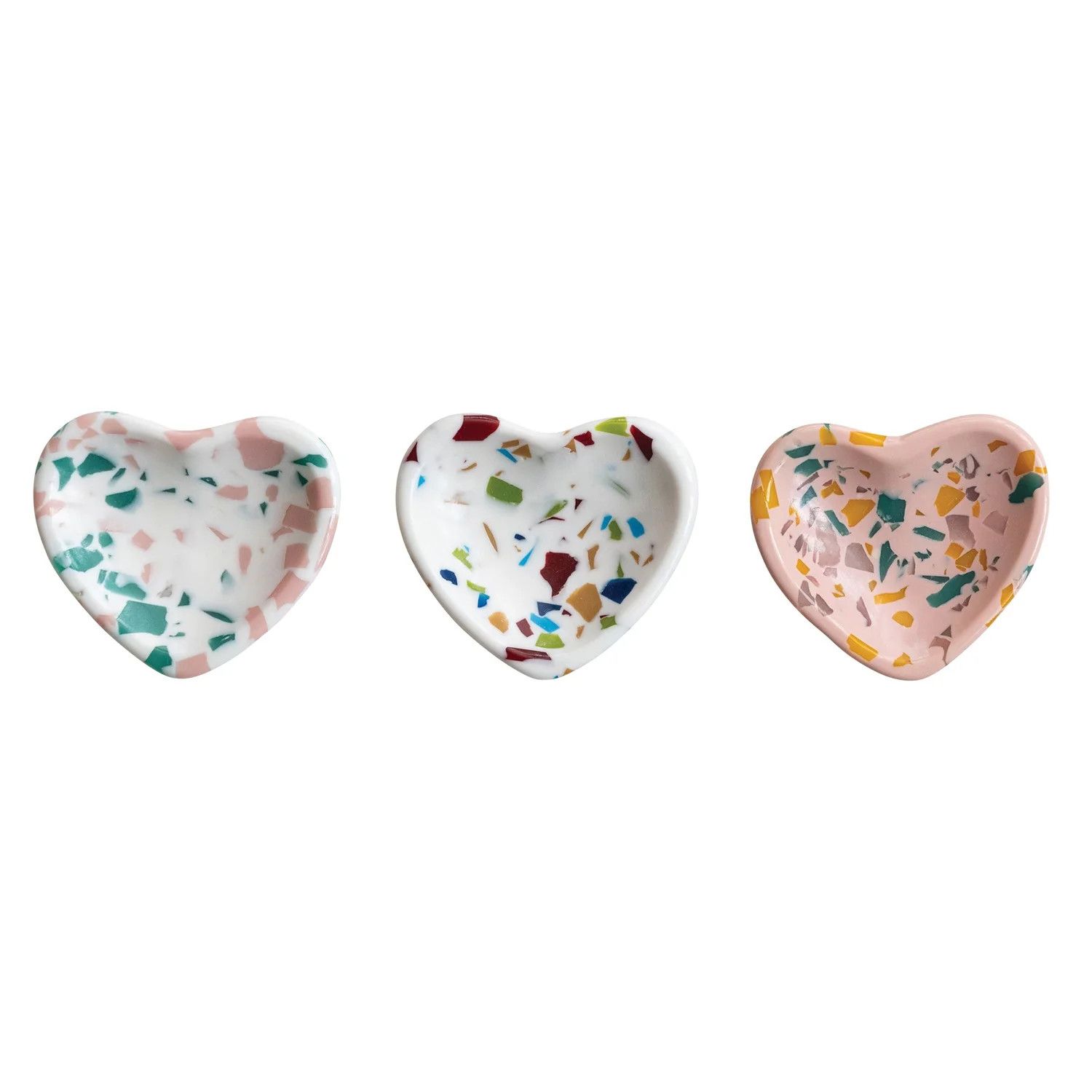 Terrazzo Resin Heart Shaped Dish (3 Colours)