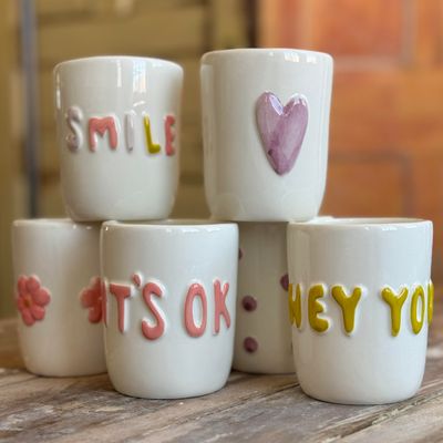 Stoneware 3D Bubble Cup (6 styles)
