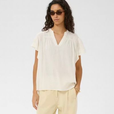 Aria Flutter Sleeve Blouse