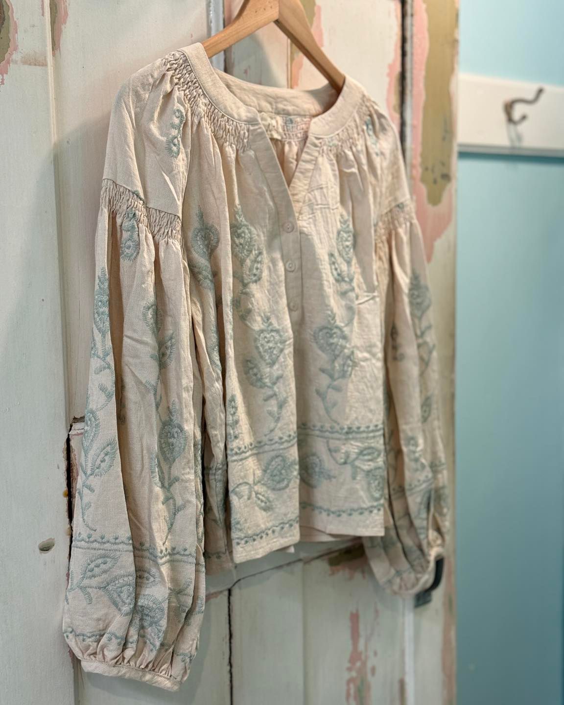 Embroidered Tree Blouse