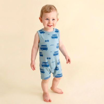 🇨🇦 Organic Shortie Tank Romper, Surf