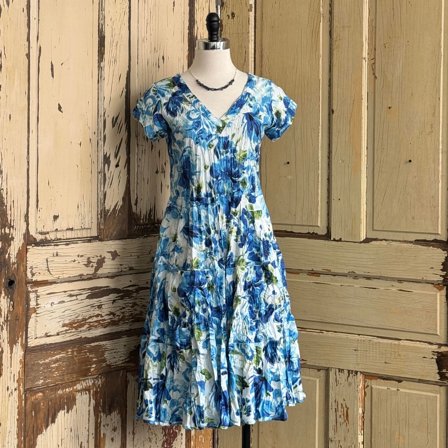 Jalan Mediterranean Floral Dress