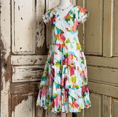 Jalan Watercolour Floral Dress