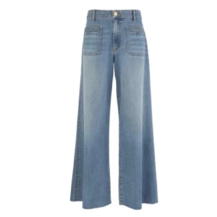 Meg Wide Leg Patch Pocket, Sunny