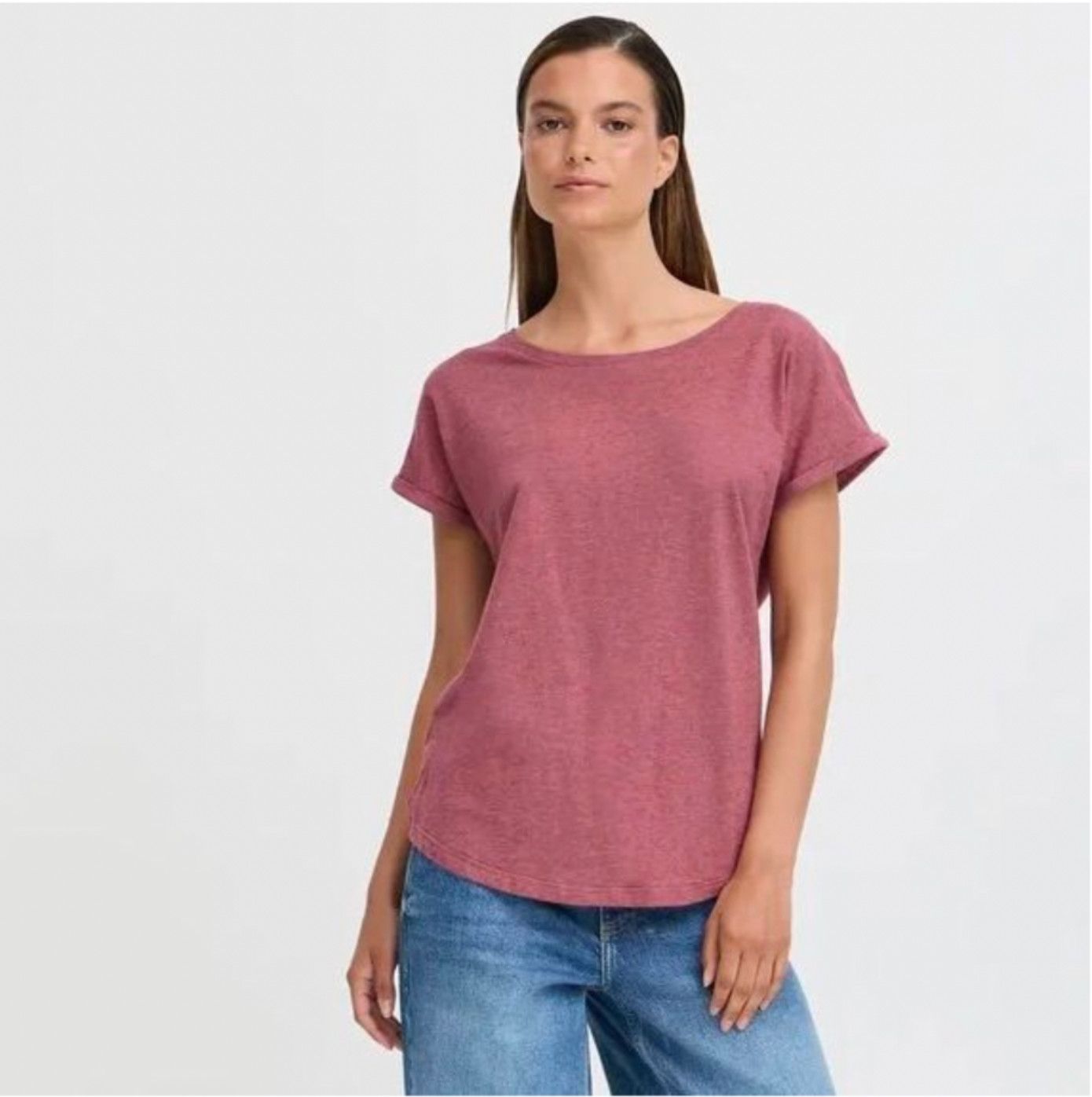 Pamila Tee, Jersey,  Roan Rouge Melange XL - SALE