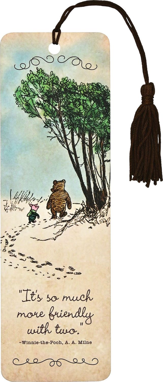 Winnie-the-Pooh Bookmark, Friendly with Two