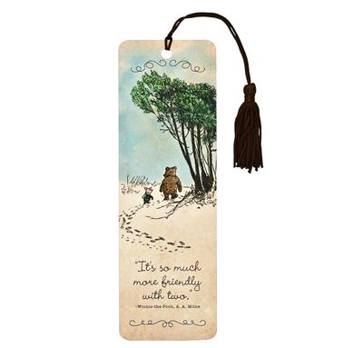 Winnie-the-Pooh Bookmark, Friendly with Two
