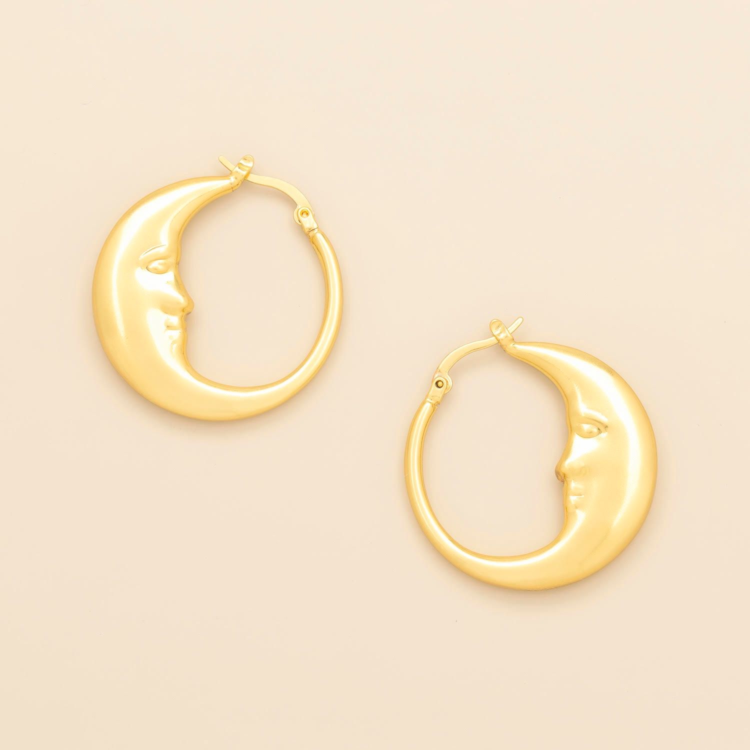 Moon Hoop Earring (2 colours)