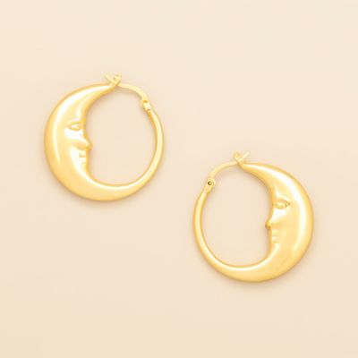 Moon Hoop Earring (2 colours)