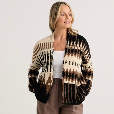 Jacquard Cardi