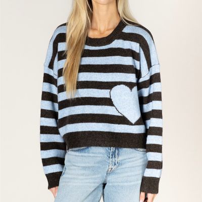 🇨🇦 Jessie Heart Stripe Sweater