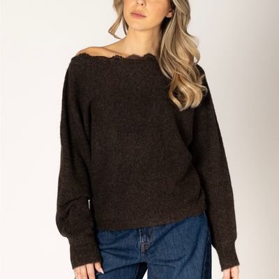 🇨🇦 Nobu Lace Trim Sweater