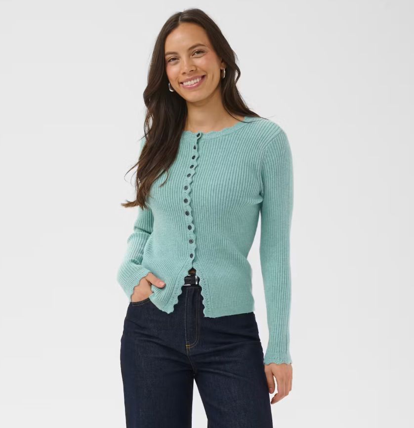 Tristen Scalloped Edge Cardigan