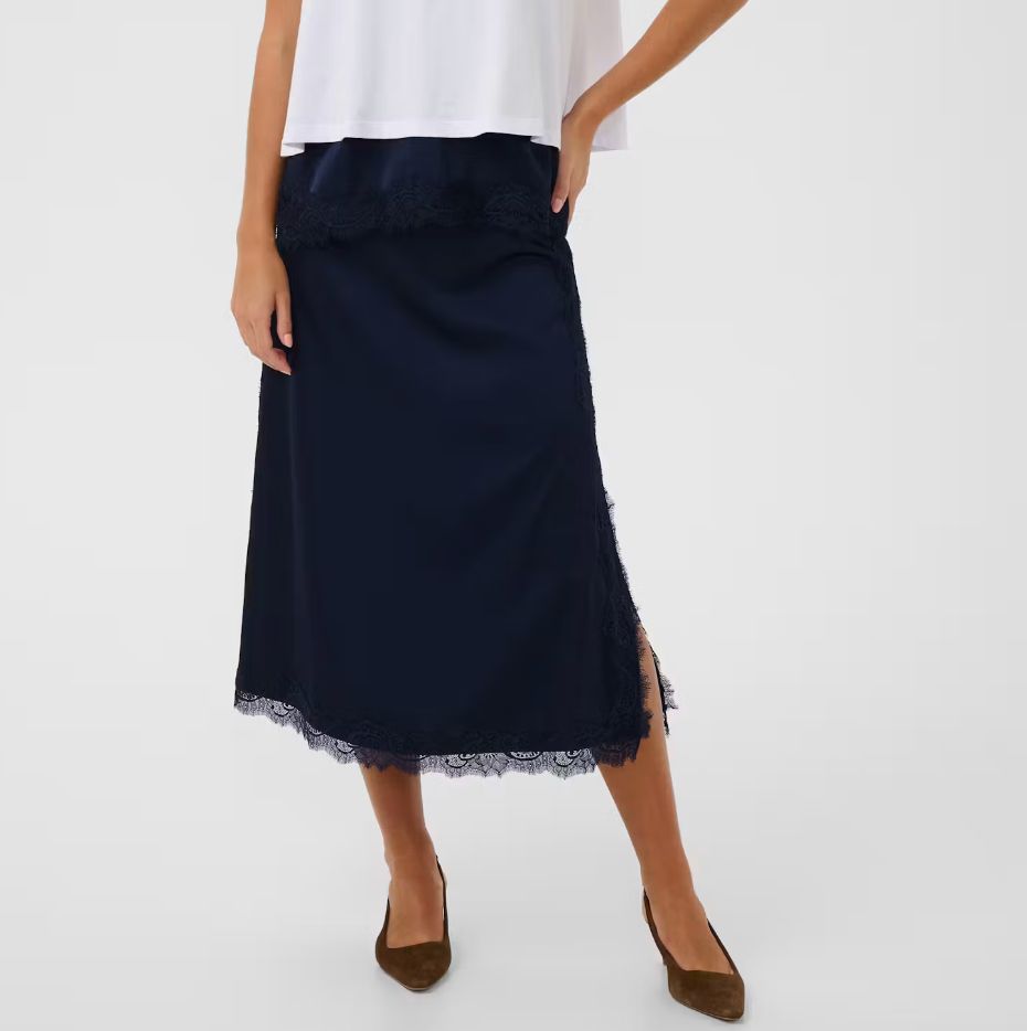 Teagan Lace Trim Skirt
