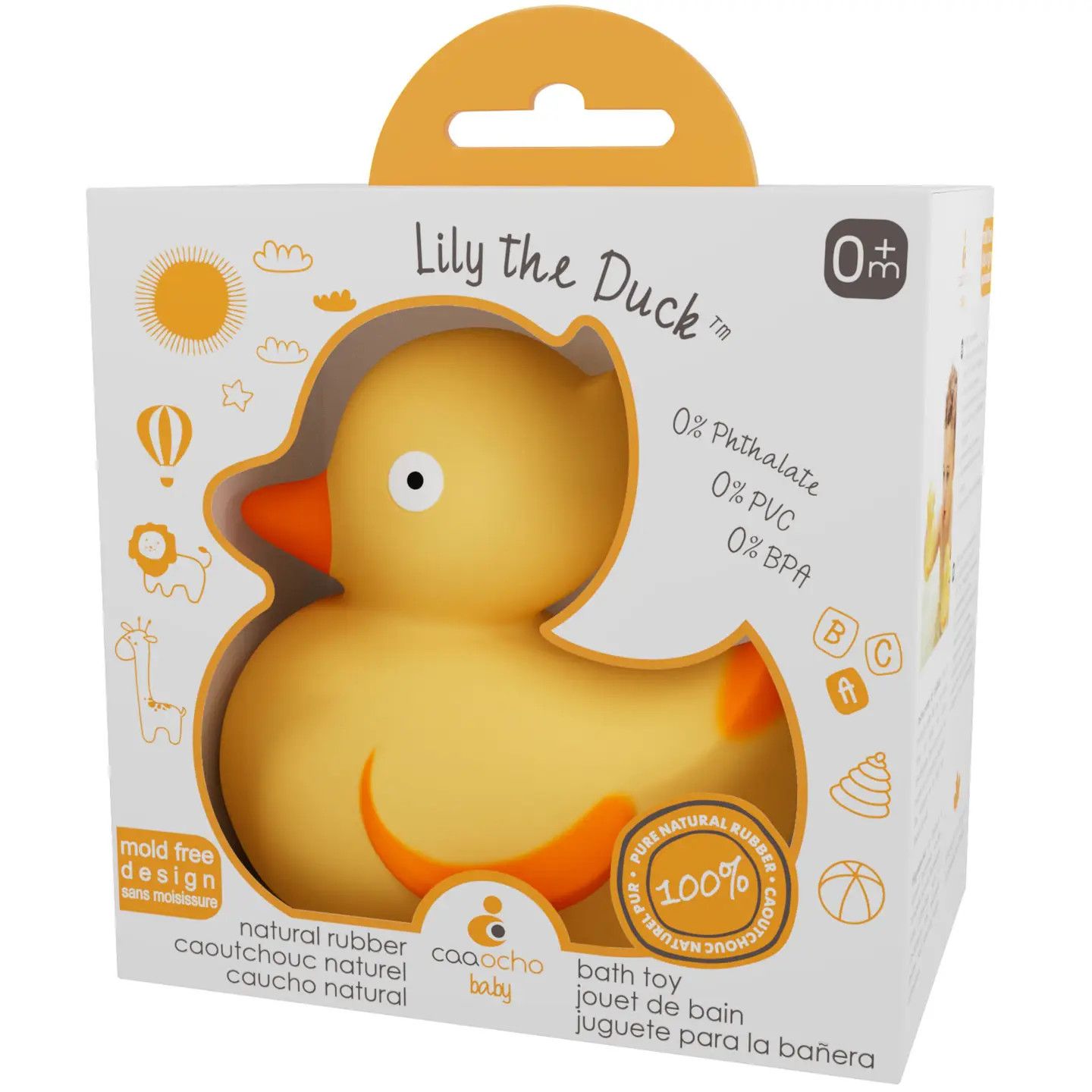 🇨🇦 Natural Rubber Ducky Bath Toy, Non Toxic