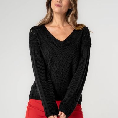 Long Sleeve Drop Shoulder Sweater