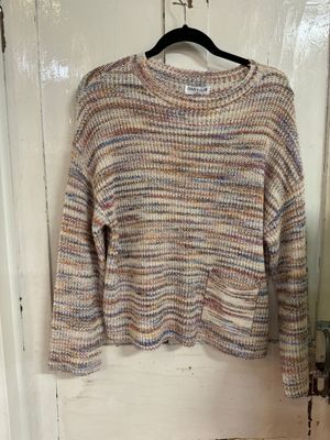 🇨🇦 Variegated Knit Pocket Sweater