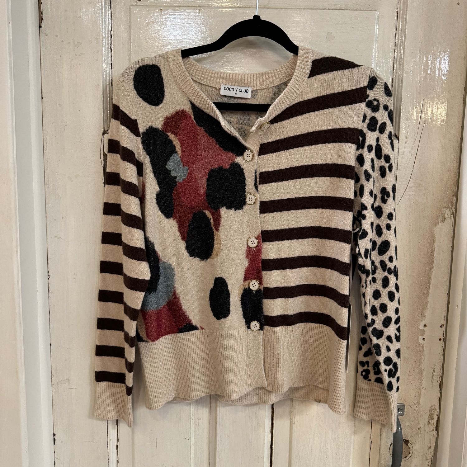 🇨🇦 Mixed Patterns &amp; Stripe Cardi