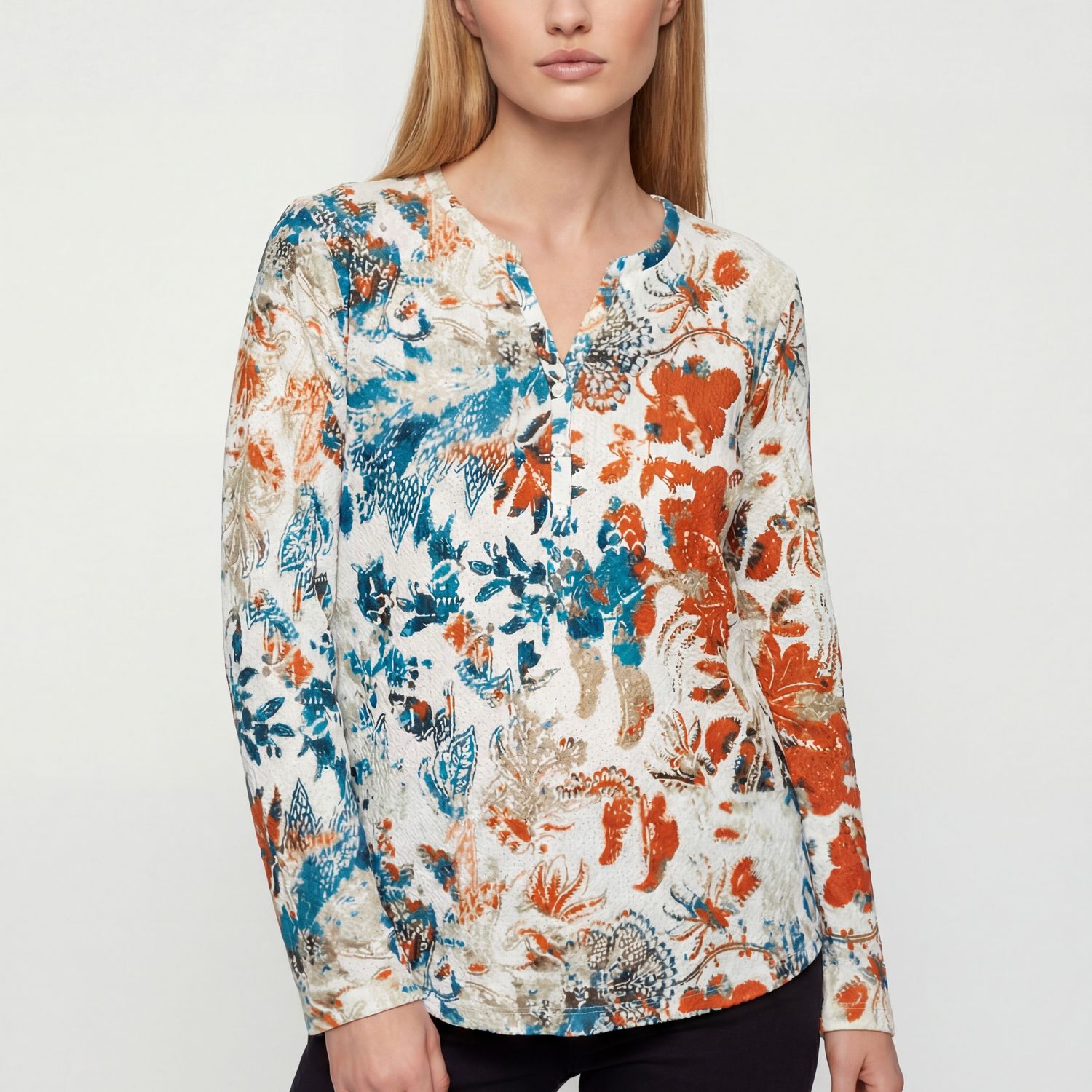 🇨🇦 Patterned Waffle Top