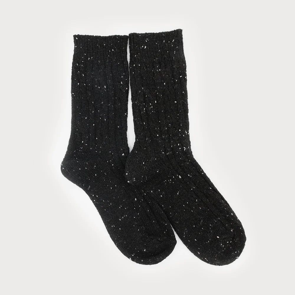 Colour Fleck Cable Knit Socks (5 Colours)