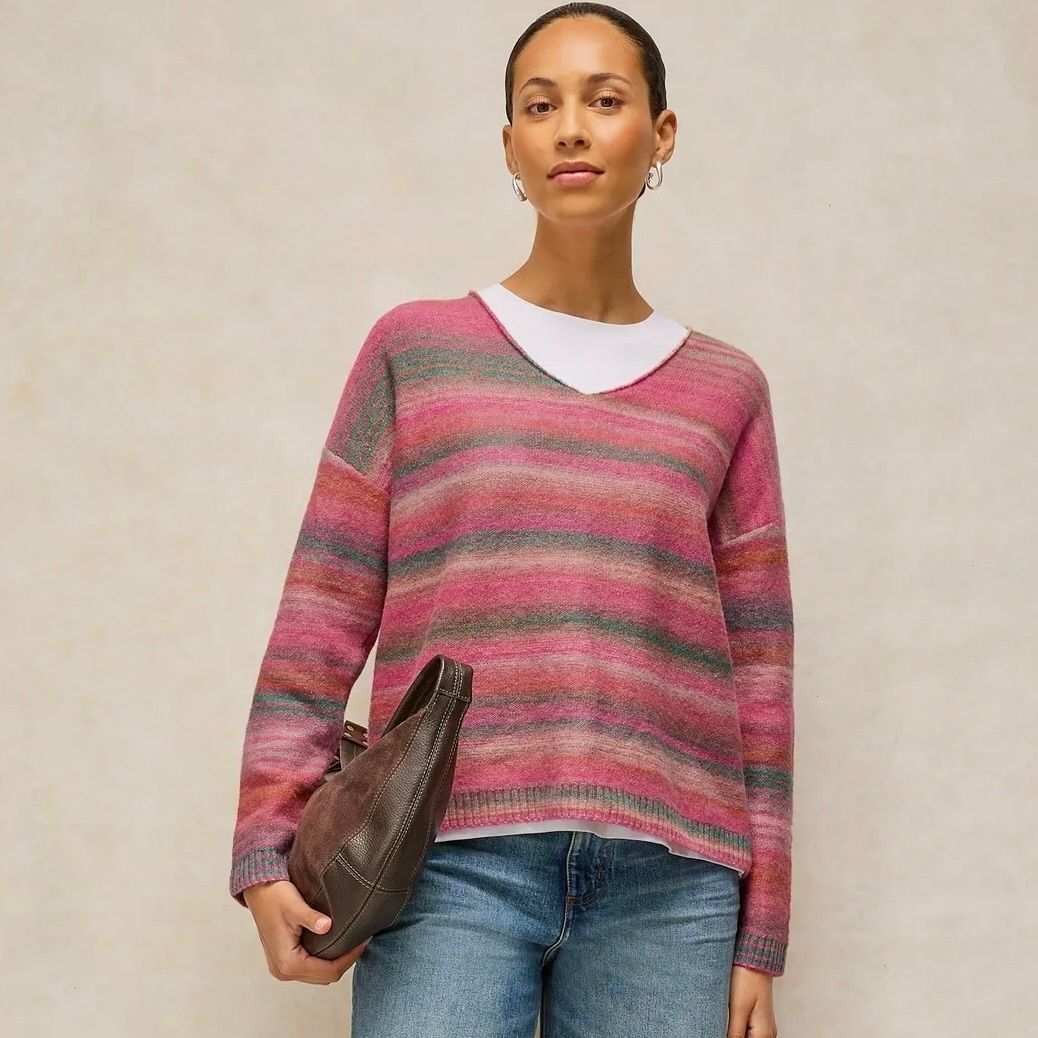 Spacedye V Neck Sweater
