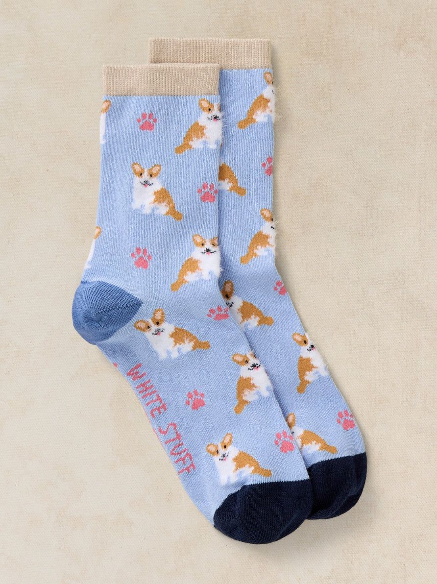 Fluffy Corgi Ankle Sock