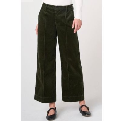 Crop Wide Leg Pintuck Trouser