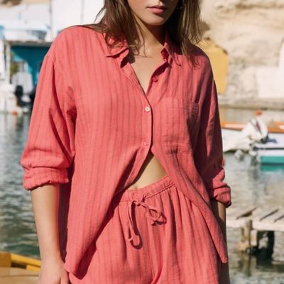 🇨🇦 The Perfect Striped Button Up Top