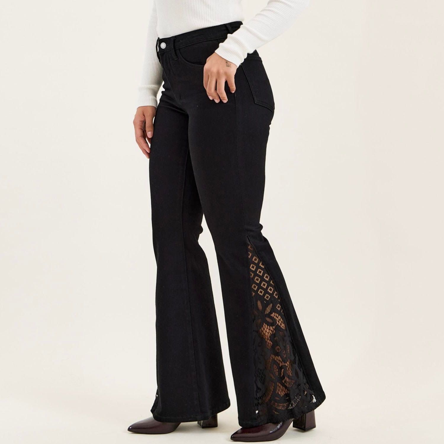 Jaqueline Lace Hem Luxe Jean