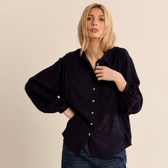 Tapestry Print Blouse